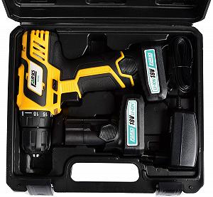 Аккумуляторная отвертка Farys 18 В LED 1300 мАч с 2x аккумуляторами в кейсе synthetic.ua - Фото 1