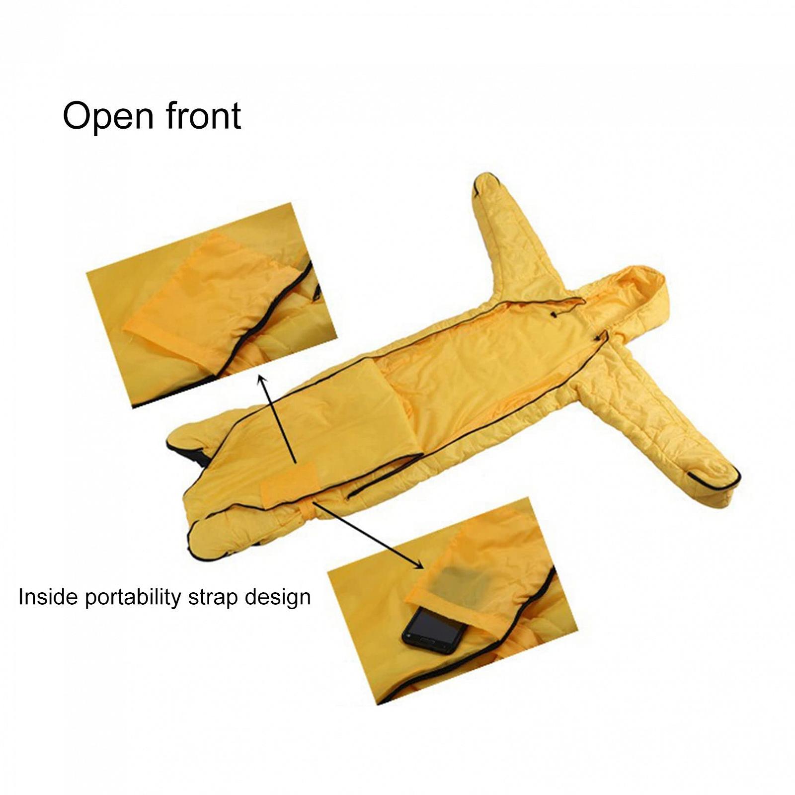 Спальный мешок MYVVKIA для взрослых для пеших походов, на улице, в помещении, путешествий, фото №4