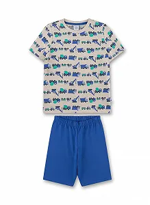 Комплект пижамный Sanetta для мальчиков Бежевый - Фото 1