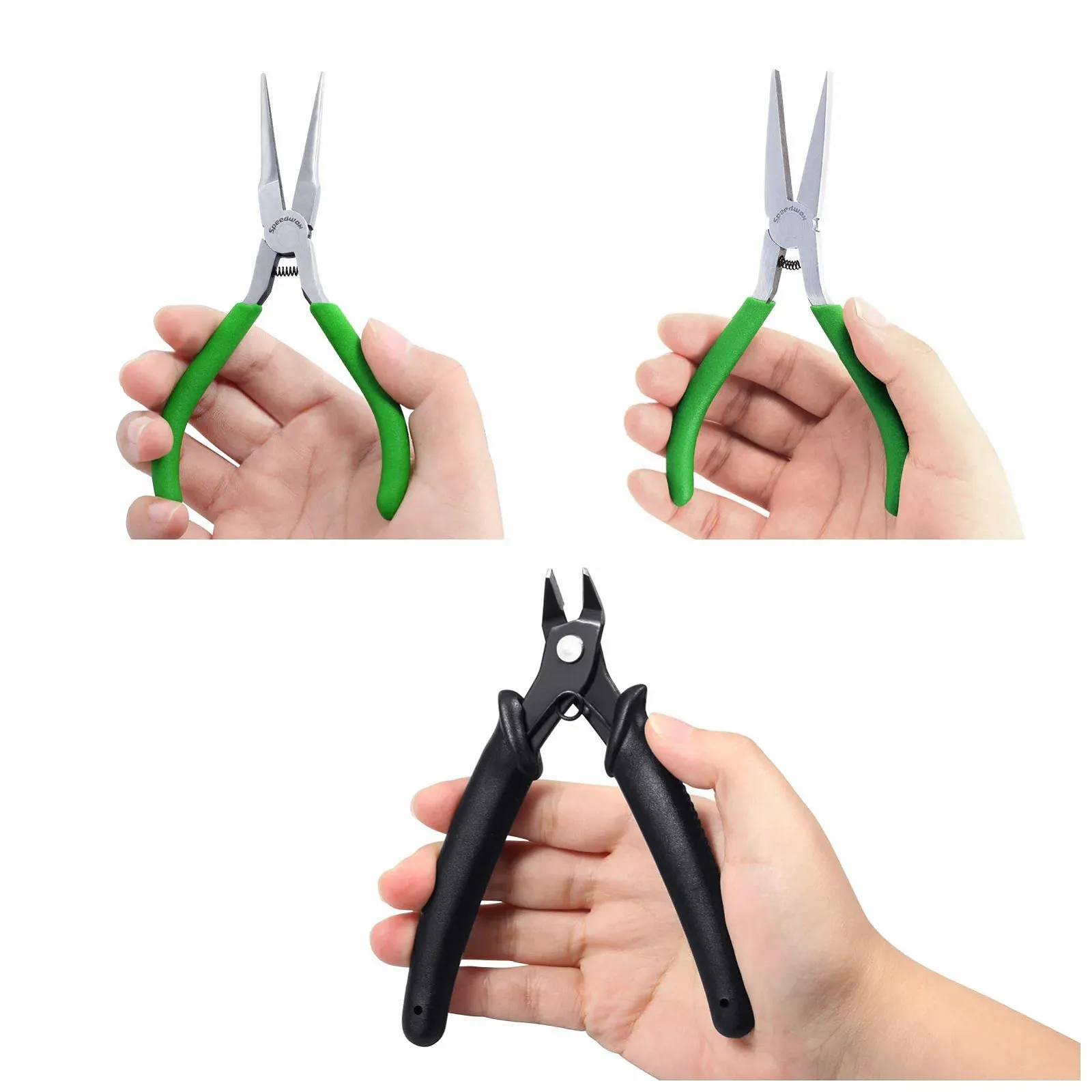 Набор плоскогубцев SPEEDWOX для обработки металла, 3 шт: длинногубцы, плоскогубцы, кусачки с внешней пружиной для изготовления металлических 3D моделей, фото №5 Набор плоскогубцев SPEEDWOX для обработки металла, 3 шт: длинногубцы, плоскогубцы, кусачки с внешней пружиной для изготовления металлических 3D моделей, фото №5