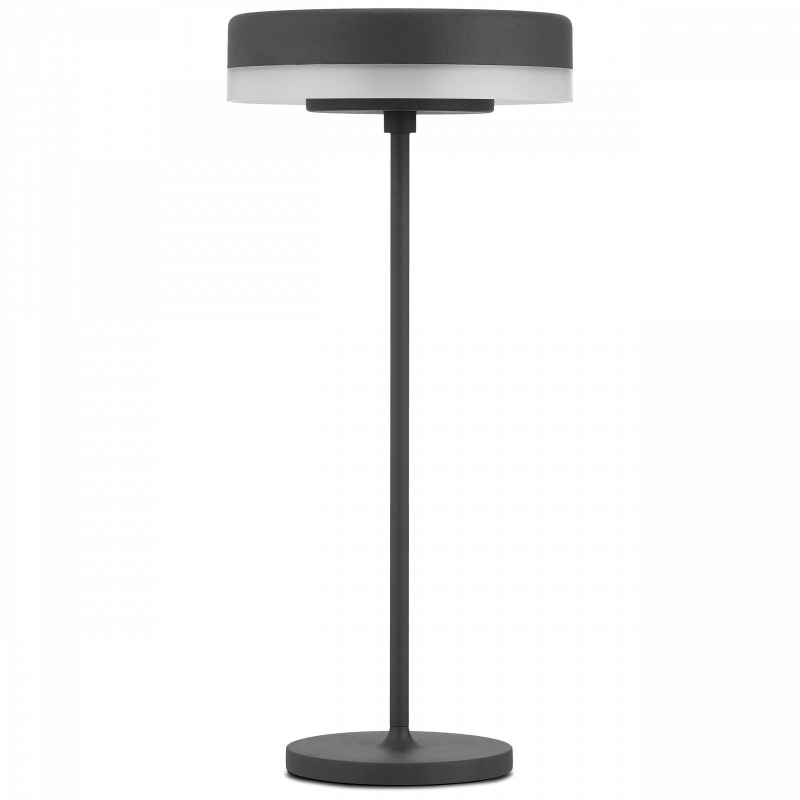 Настільна лампа REV DISK Акумуляторна IP54 Dimmable 200 лм 2 Вт Антрацит, фото №2