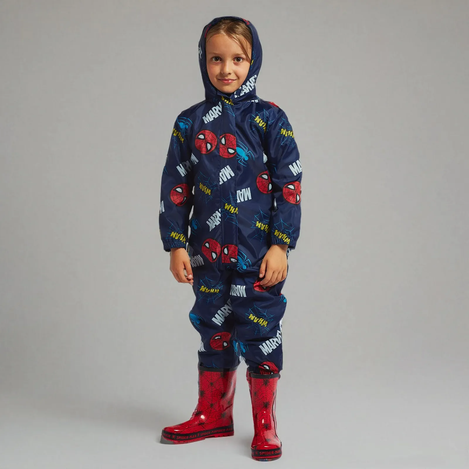 Дощовий Костюм Marvel Spiderman Дитячий Комбінезон для Хлопчиків, фото №9