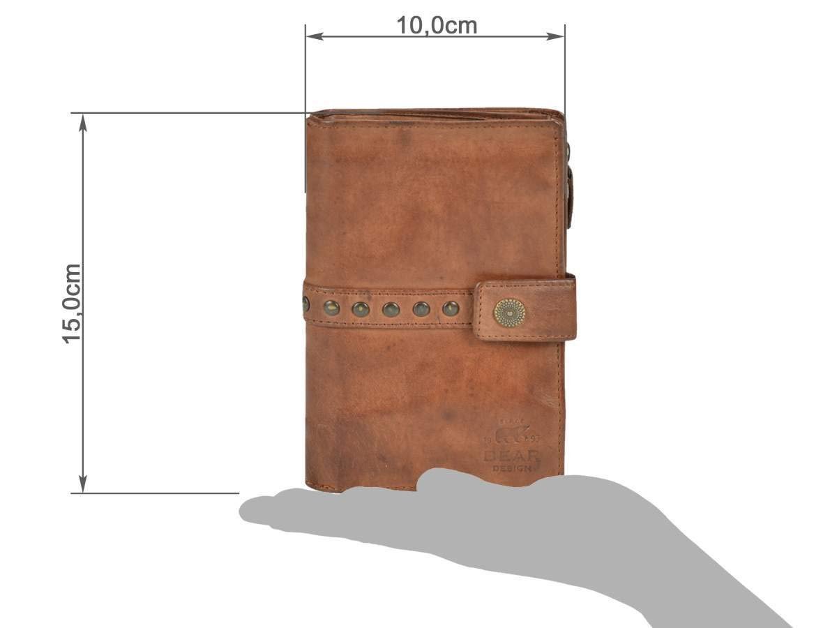 Гаманець жіночий Bear Design Cow Lavato Cognac Шкіра 10 x 15 см, коричневий, Класичний, фото №6