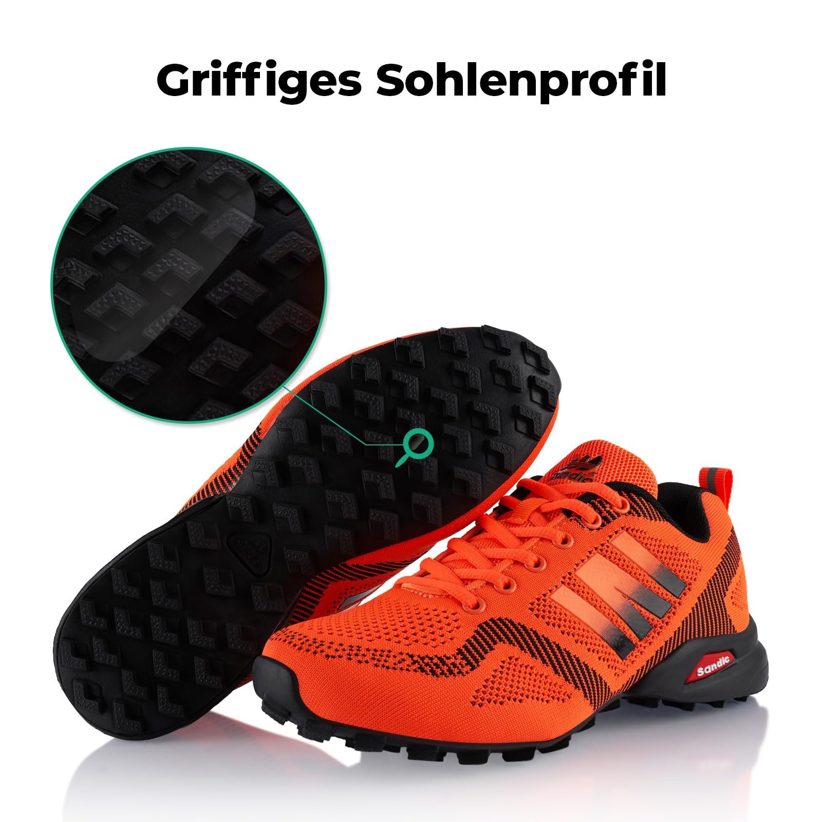 Кроссовки Fusskleidung® для хайкинга, женские и мужские, удобные для трейлраннинга и треккинга, фото №4