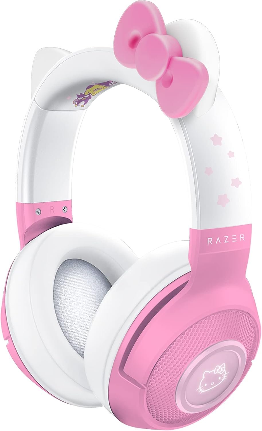 Беспроводные наушники Razer Kraken Hello Kitty / Bluetooth 5.0 / Радиоканал / Подсветка / Бело-розовые (RZ04-03520300-R3M1), фото №1