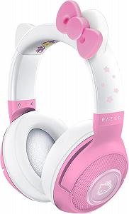 Беспроводные наушники Razer Kraken Hello Kitty / Bluetooth 5.0 / Радиоканал / Подсветка / Бело-розовые (RZ04-03520300-R3M1) - Фото 1