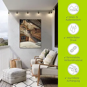 Картина настінна ARTland Architecture Ruins Staircase Алюміній synthetic.ua - Фото 1