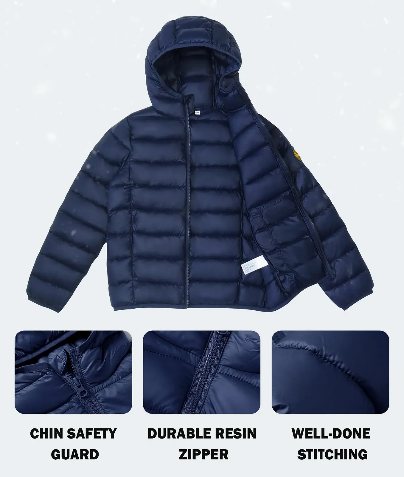 Куртка дитяча зимова пухова maoo garden для дівчаток та хлопчиків, фото №6