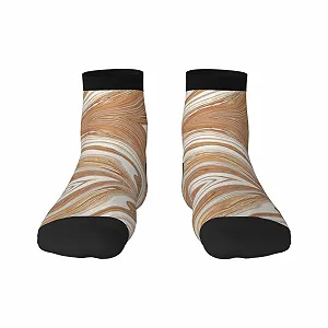 Носки SSIMOO Модные Цветные Волнистые Земляные Для Взрослых, Повседневные, Все Сезоны, Цветной Волнистый Жидкий, Земляной Цвет, Один Размер, Цветной Волнистый Жидкий, Земляной цвет - Фото 1