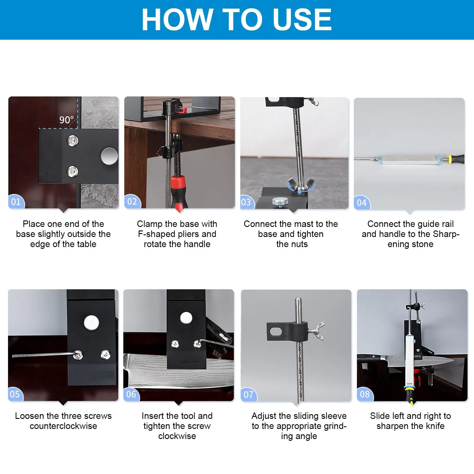 Професійна точилка для ножів Maxant Professional 360° Rotation Flip Design (A), фото №3