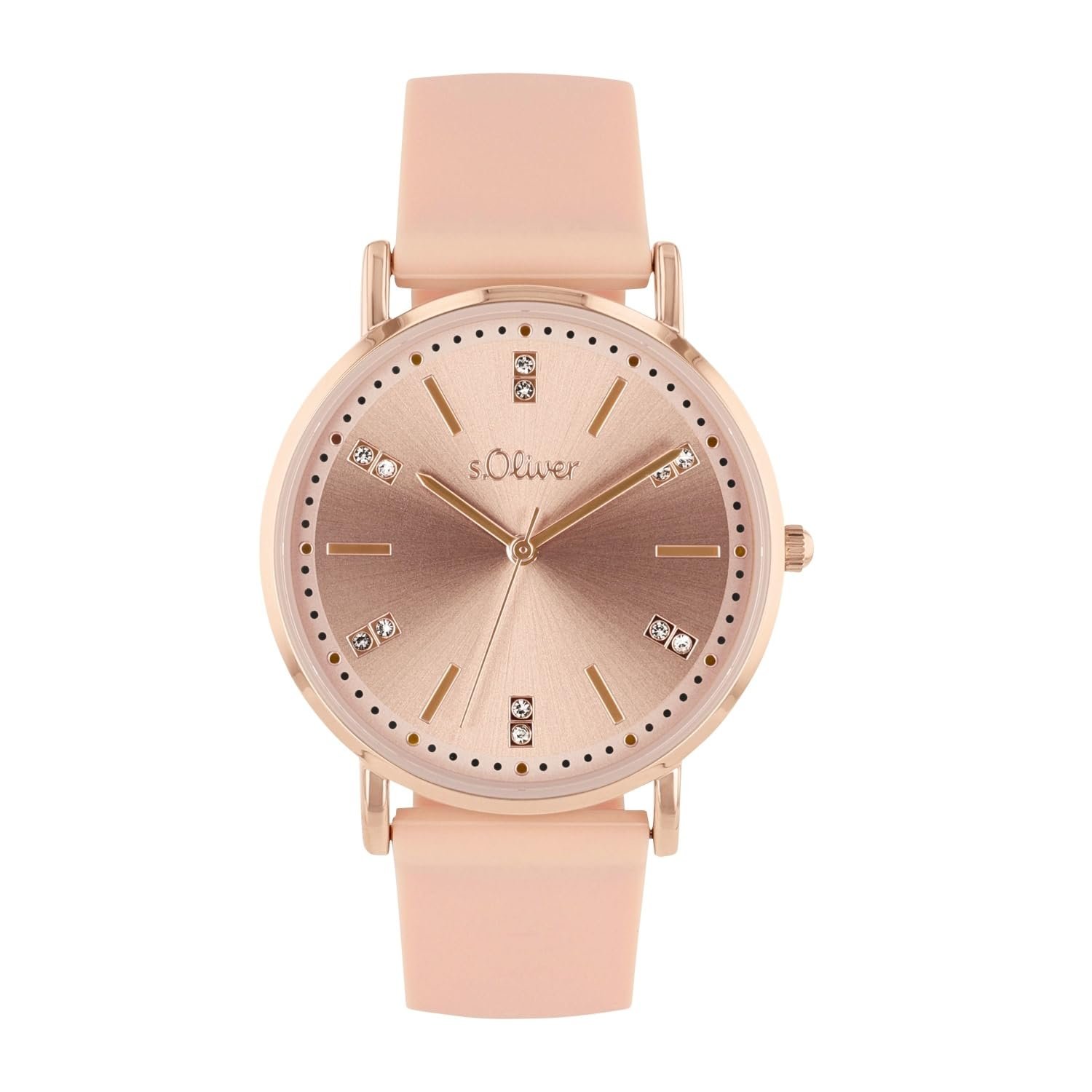 Женские наручные часы s.Oliver Кварцевые Аналоговые с силиконовым ремешком, 18,5 см, фото №1 Женские наручные часы s.Oliver Кварцевые Аналоговые с силиконовым ремешком, 18,5 см, фото №1