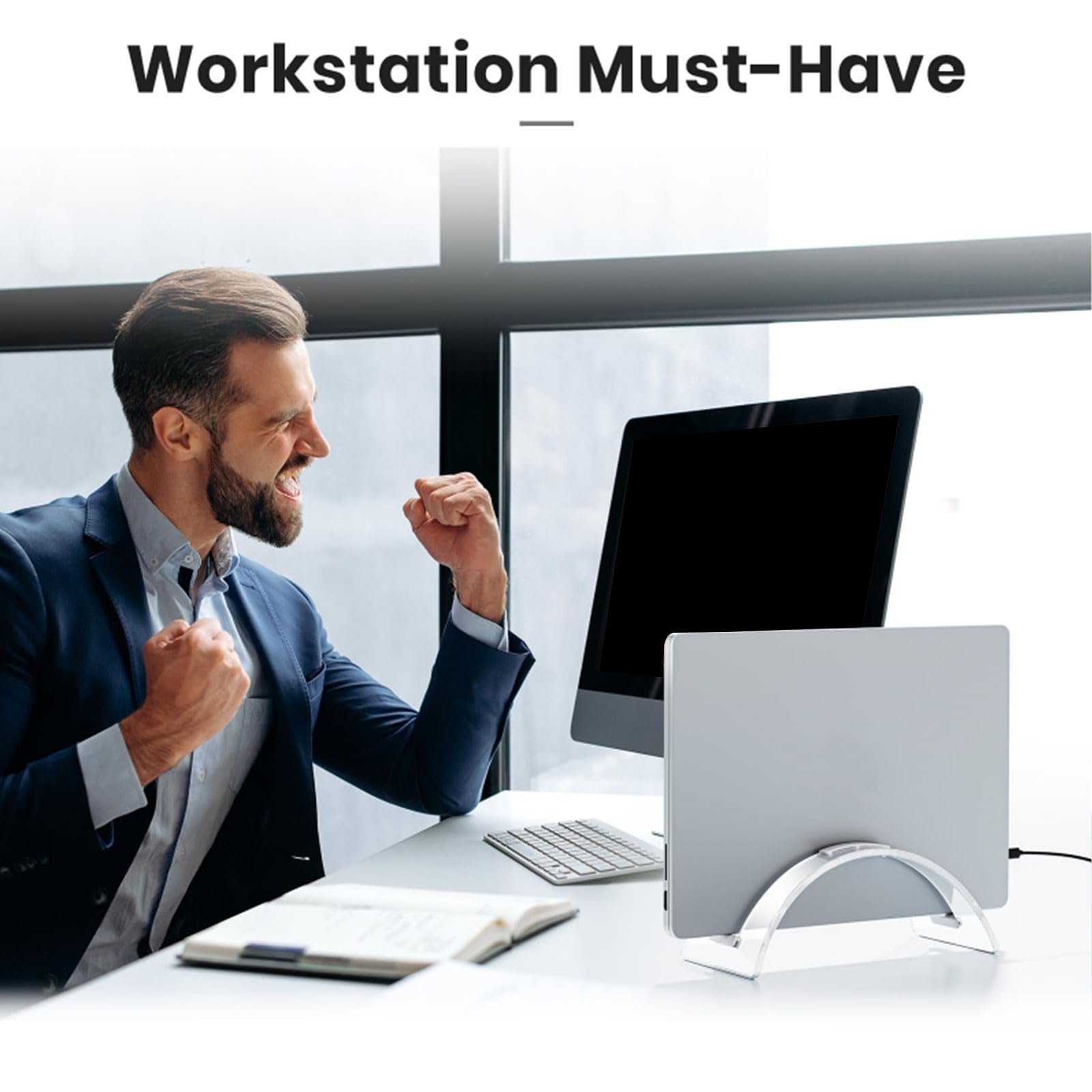 Подставка Акриловая вертикальная для ноутбука и телефона, фото №9 Подставка Акриловая вертикальная для ноутбука и телефона, фото №9