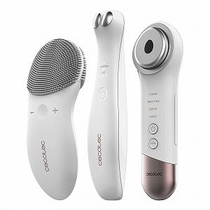 Пристрій для тонізації обличчя Cecotec Facecare Skinroutine, засіб для вмивання обличчя, пристрій для темних кіл, масажер з фототерапією, пов'язка на голову та підплічники synthetic.ua - Фото 1