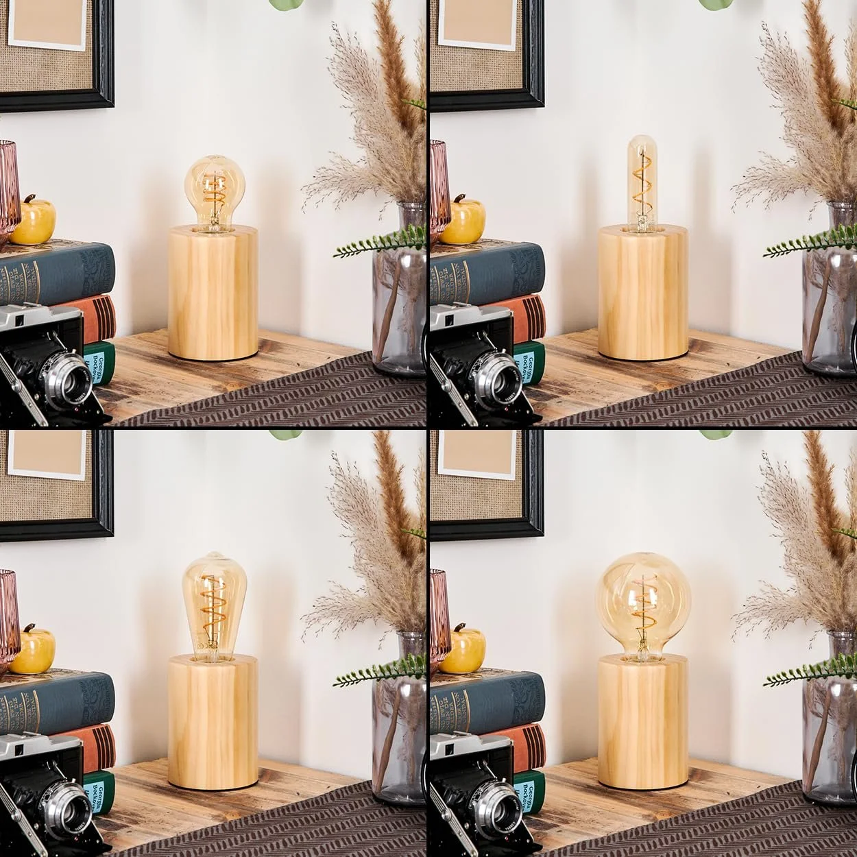 Настільна лампа HOFSTEIN Tallsebo Дерев'яна 12 см E27 Натуральний, фото №2