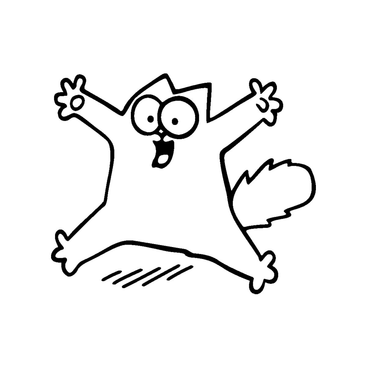 Наклейка на холодильник Ambiance Sticker Кумедний кіт самоклейна 35 x 40 см Чорний, фото №1 Наклейка на холодильник Ambiance Sticker Кумедний кіт самоклейна 35 x 40 см Чорний, фото №1