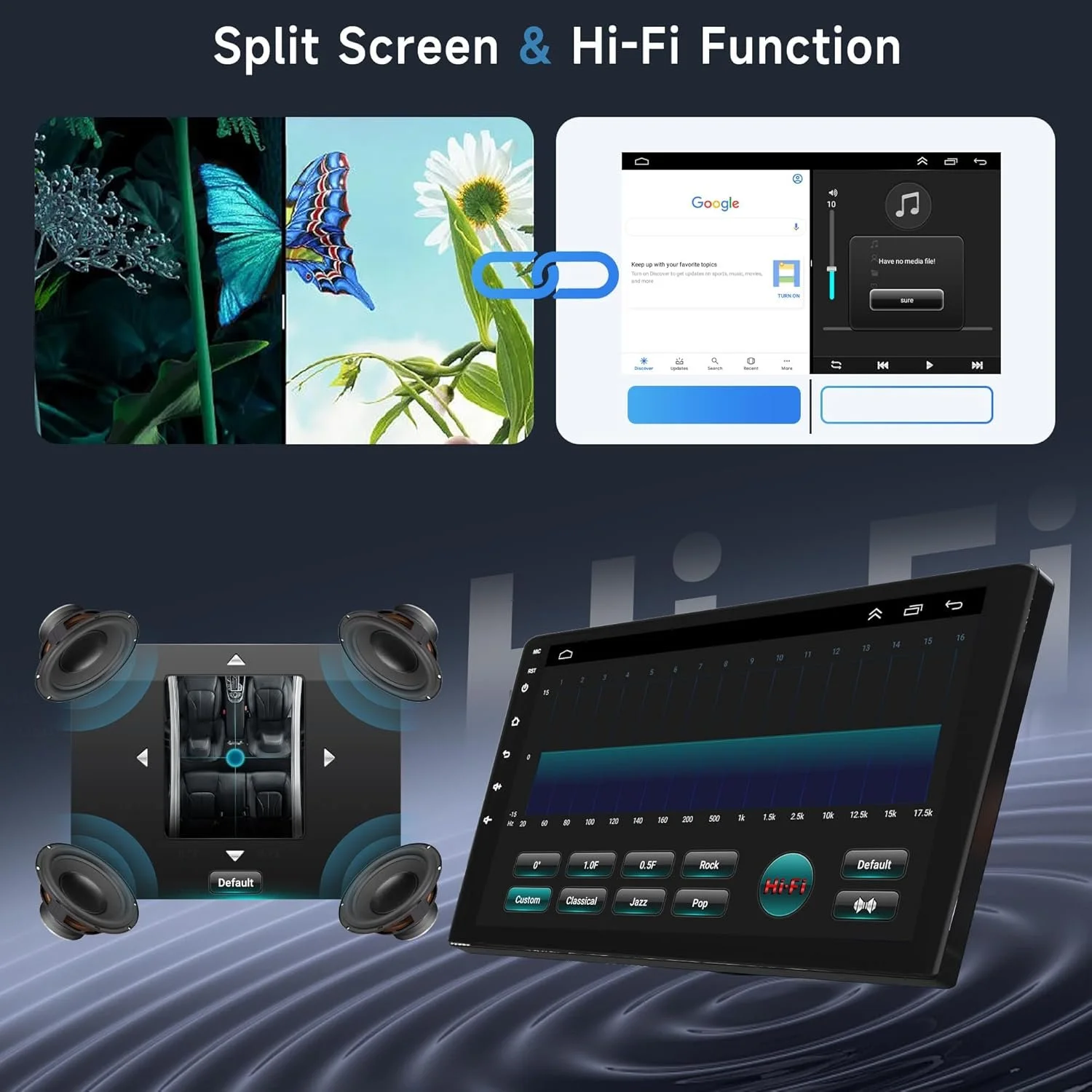 Автомагнитола Rimoody для Mercedes Benz E/G/CLK/CLS Class W209/W211/W219/W463 (2002-2010) / 9" / Сенсорна / 2/32Гб Android 13 / Apple CarPlay / Android Auto / Wi-Fi / GPS / Bluetooth / USB, фото №7