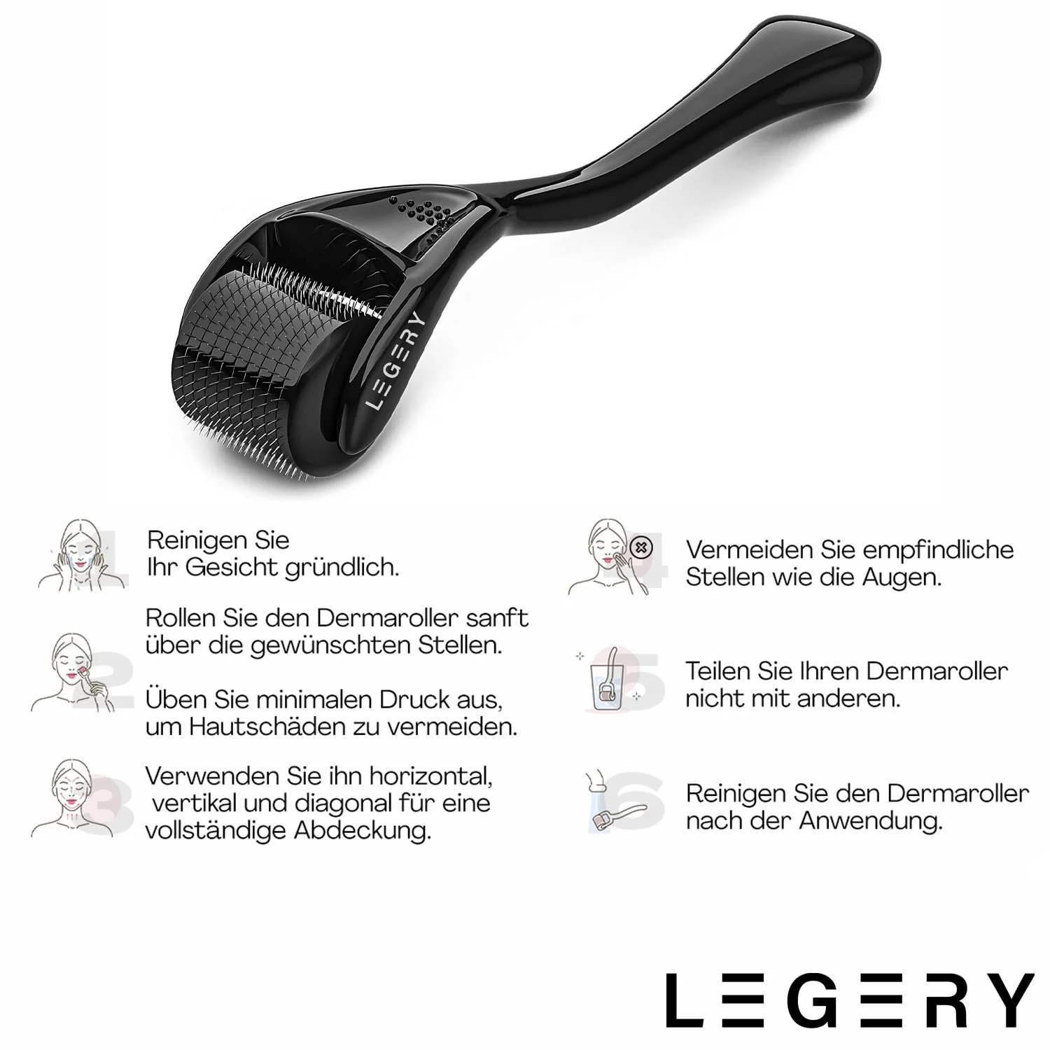 Дермаролер LEGERY 540 голок 0.5 мм, фото №5