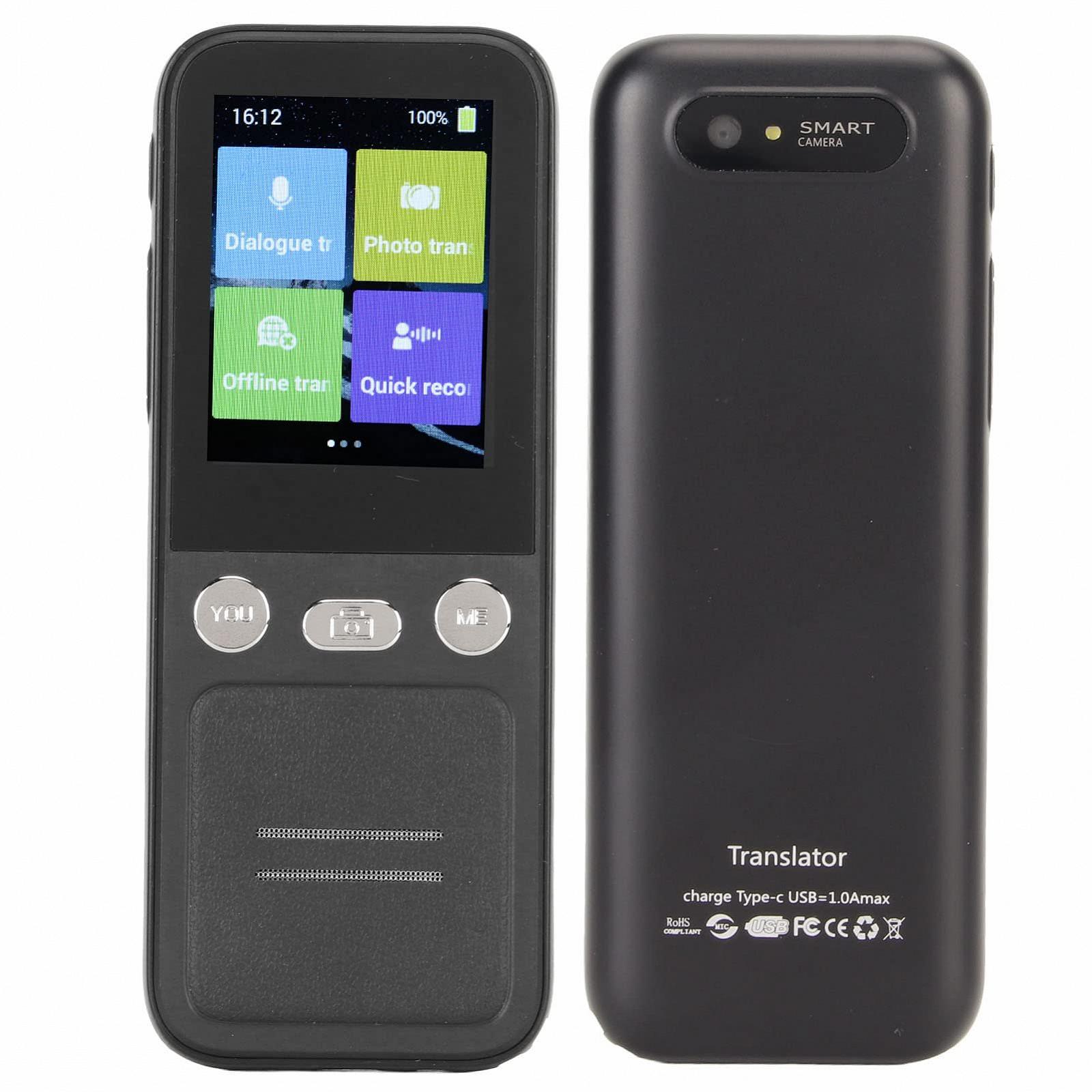Голосовой переводчик Cryfokt, Интеллектуальный переводчик, 1500 мАч Большая батарея, 134 онлайн языка для обучения, фото №2