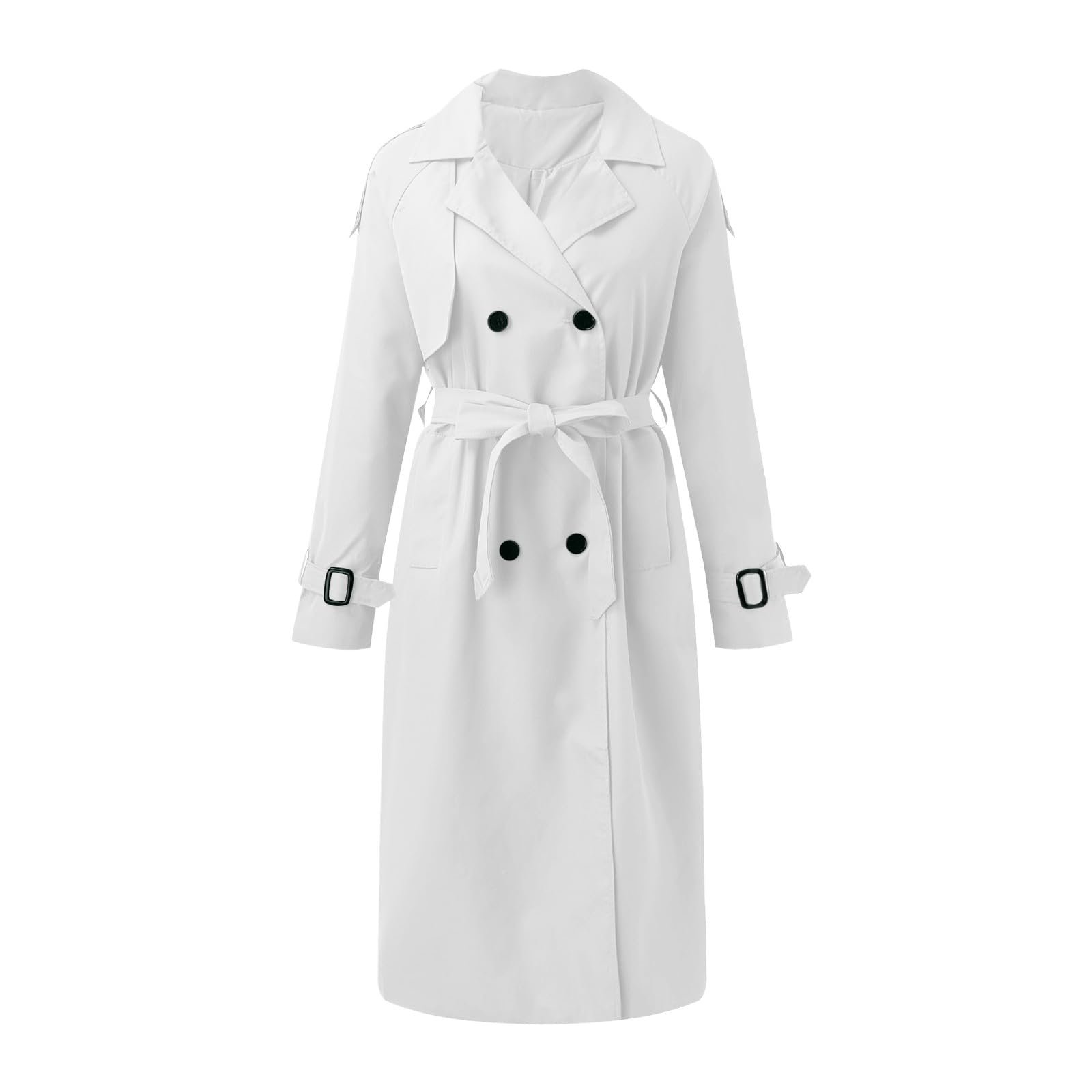 Жіночий Тренч Класичний Довгий Двобортний, фото №4
