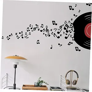 Наклейка для стін VANZACK 2 Sheets Vinyl Music Records Self-Adhesive Removable Reusable synthetic.ua - Фото 1