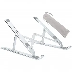 Підставка для ноутбука складана алюмінієвий сплав стабільна підтримка для 15,6-дюймового ноутбука трикутний дизайн - Фото 1