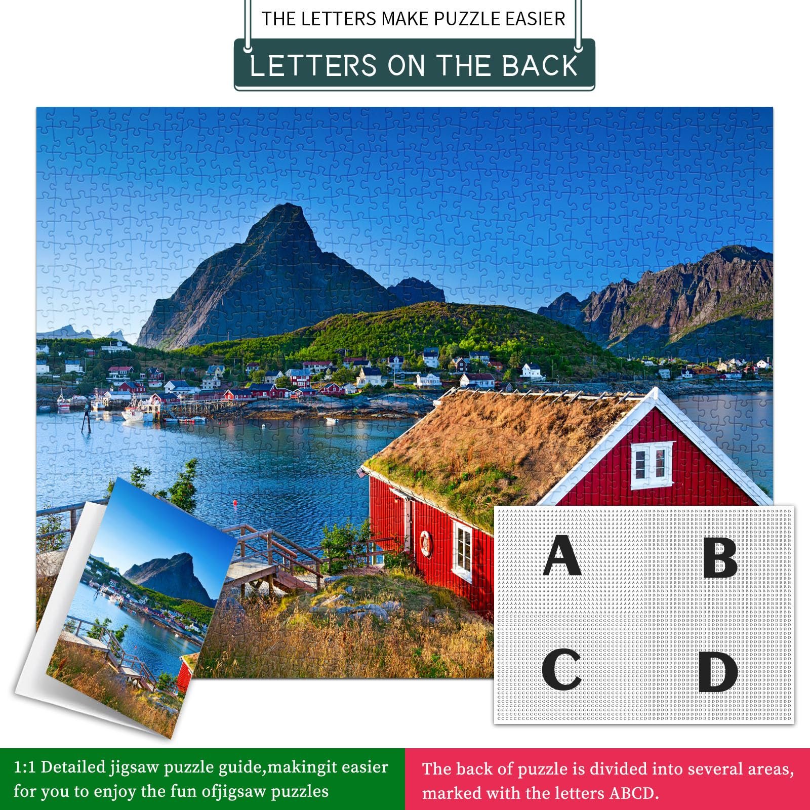 Пазл HUADADA Norway Lofoten 1000 деталей, фото №7