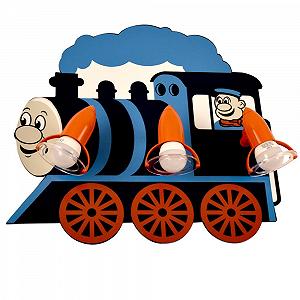 Світильник etc-shop Дитяча Кімната Настінна Лампа 3 Патрони Локомотив МДФ Кольоровий 3x E14 Ширина x Висота 45 x 42 см - Фото 1