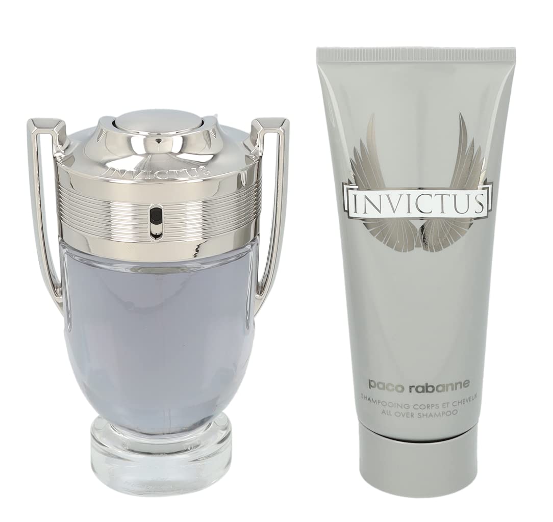 Подарочный набор Paco Rabanne Invictus Туалетная вода 100 мл - Гель для душа 100 мл белый, фото №2 Подарочный набор Paco Rabanne Invictus Туалетная вода 100 мл - Гель для душа 100 мл белый, фото №2