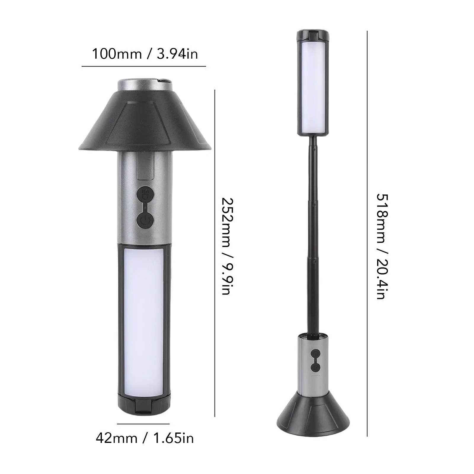 Кемпінгова лампа Teleskop Rechargeable Portable Type-C 5 Light Modes Indoor/Outdoor, фото №9