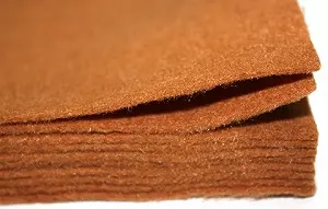 Фетр для поделок мягкий Лентомания 20*30см горчично-коричневый FELT64 - Фото 1