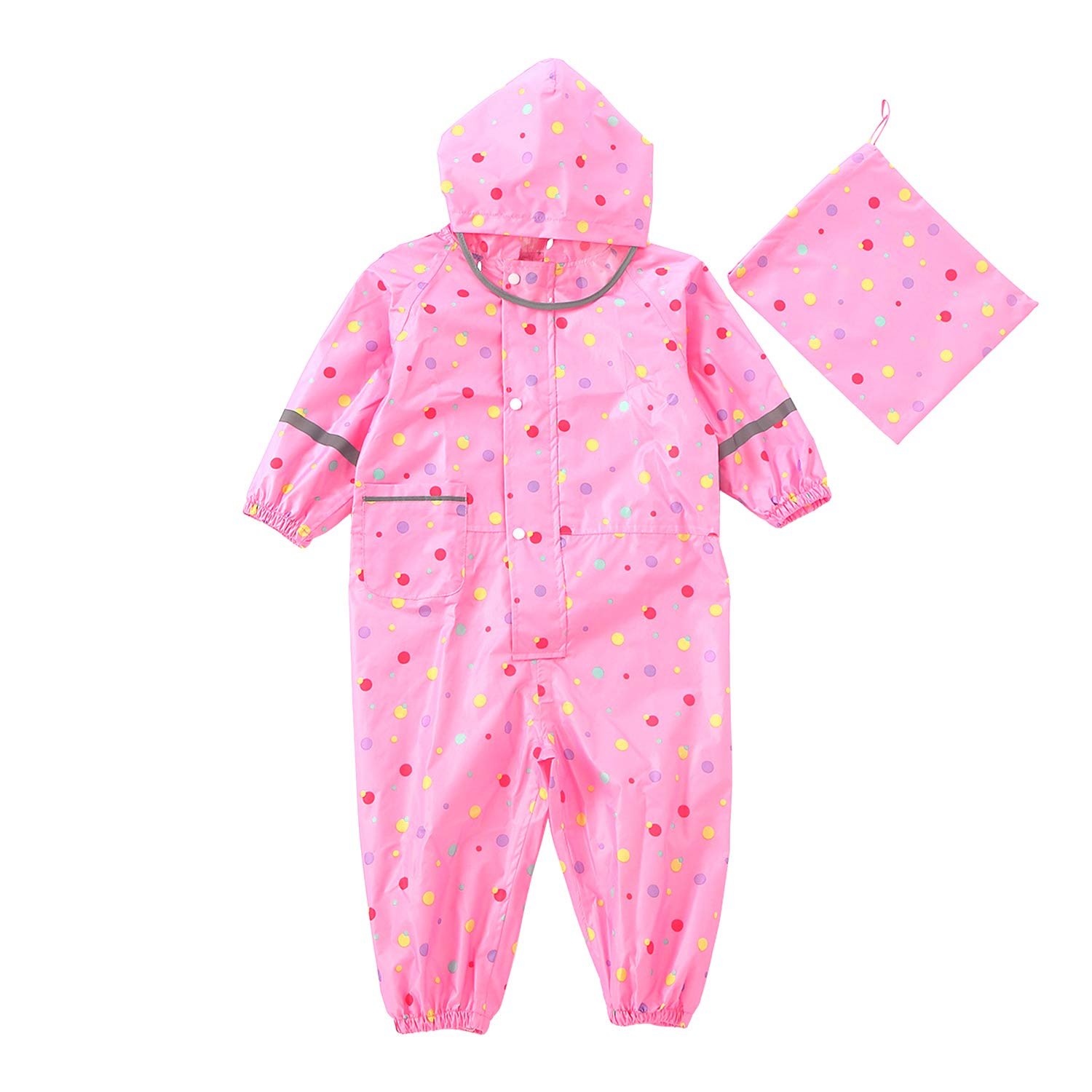 Детский дождевой костюм Petalum с капюшоном, дождевик-пончо для мальчиков и девочек, прозрачная отделка, светоотражатели для детей 1-10 лет, фото №8 Детский дождевой костюм Petalum с капюшоном, дождевик-пончо для мальчиков и девочек, прозрачная отделка, светоотражатели для детей 1-10 лет, фото №8