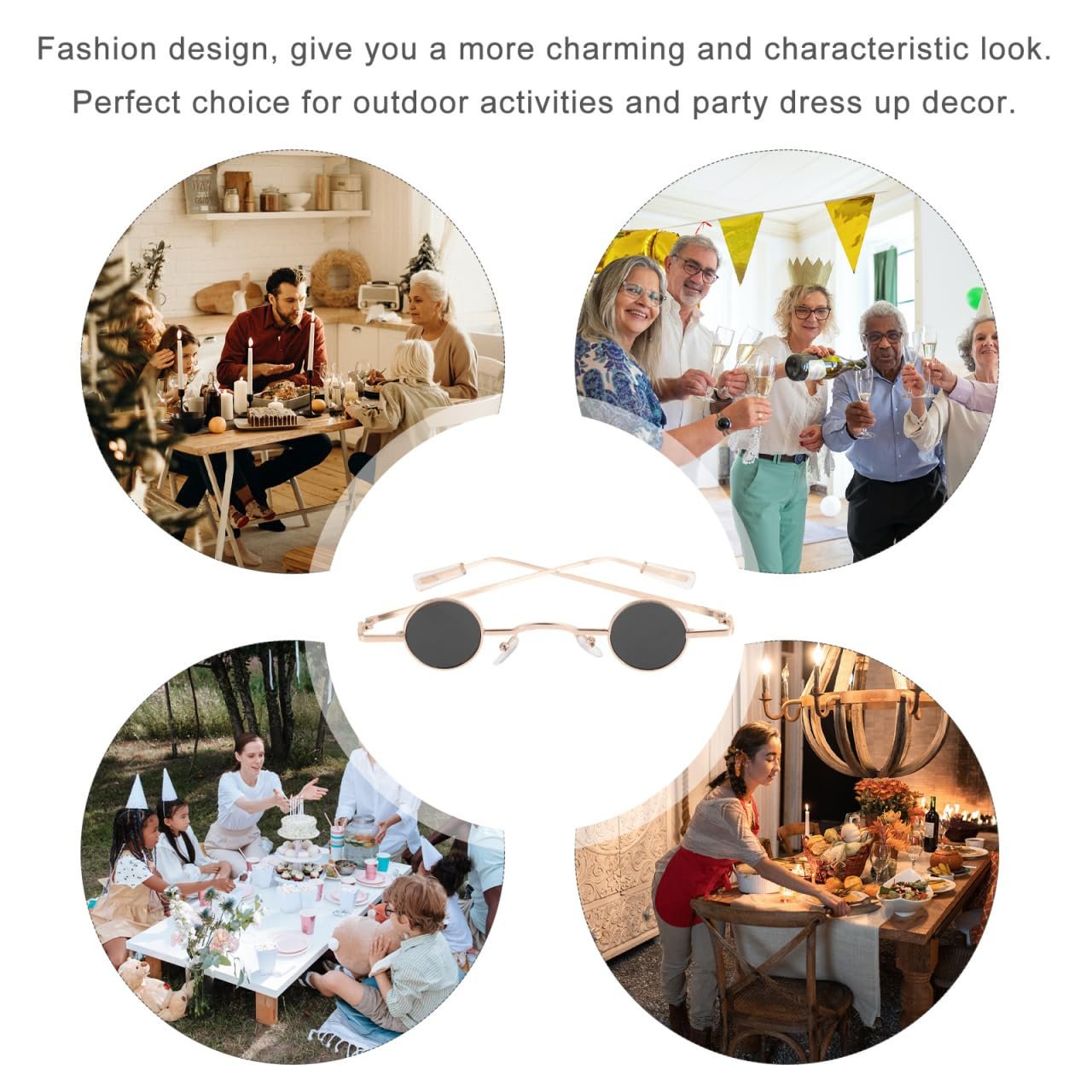 Круглі сонцезахисні окуляри SOIMISS, чорні, фото №9