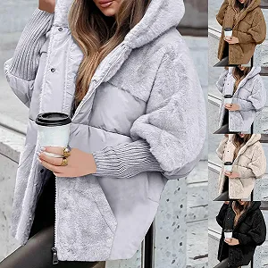 Пухова куртка Жіноча флісова тепла synthetic.ua - Фото 1