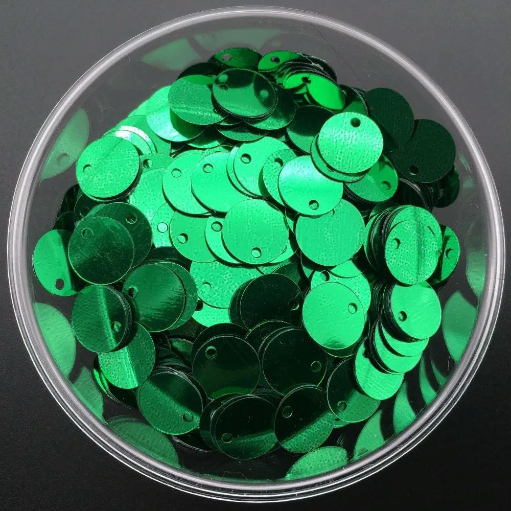Паєтки Плоскі круглі ПВХ Прозорий (D-25 мм, 60 штук, 10 г), фото №2
