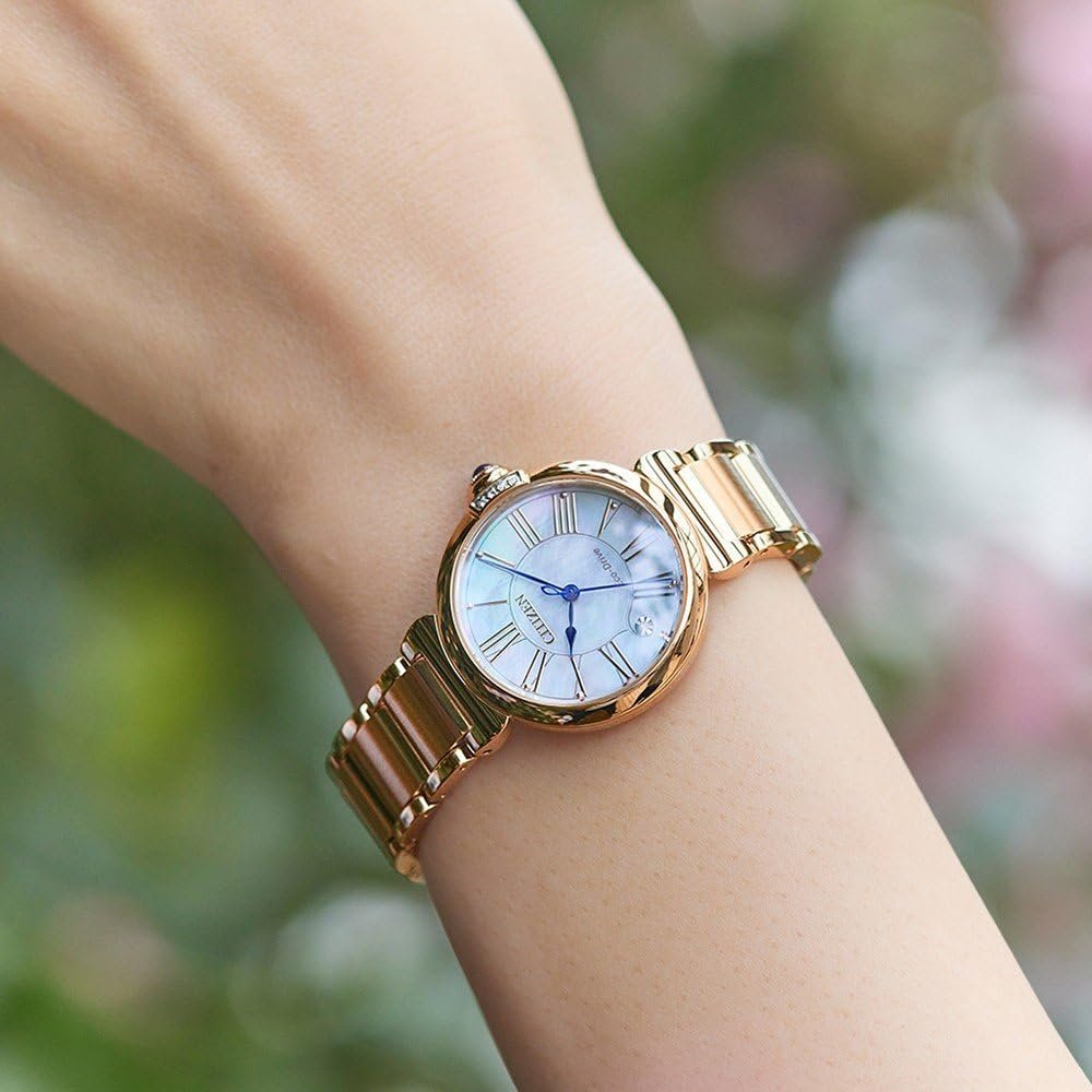 Женские аналоговые часы CITIZEN Eco-Drive 32025929, розовое золото, браслет, фото №5