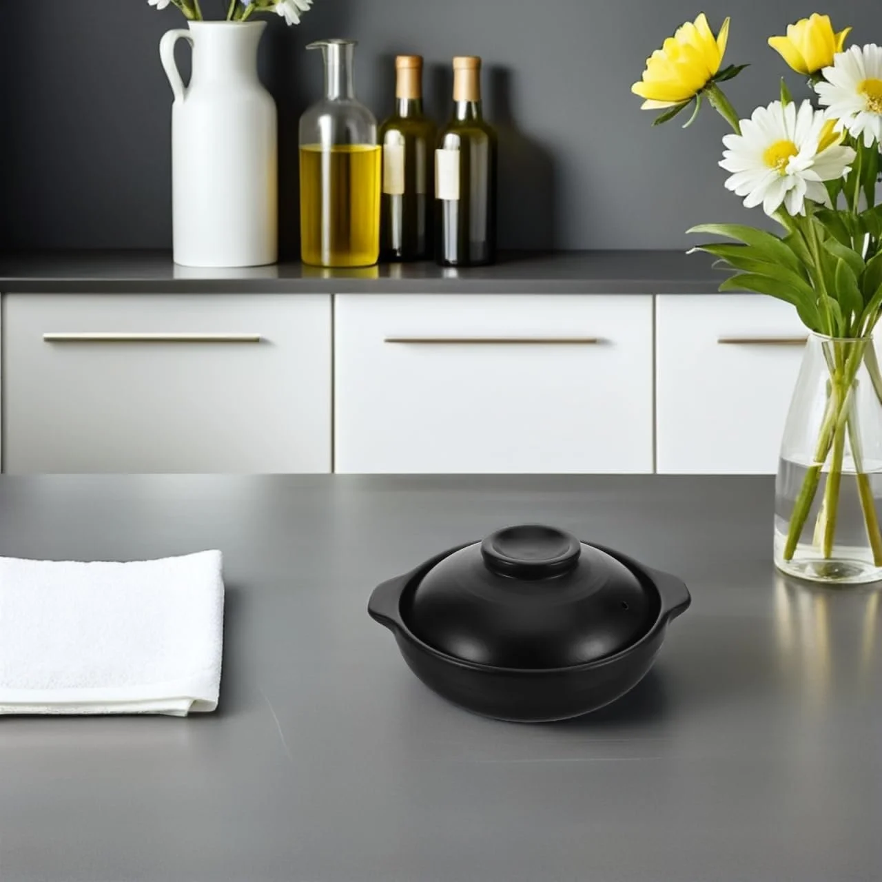 Керамическая кастрюля Zerodeko с крышкой термостойкая портативная, фото №6 Керамическая кастрюля Zerodeko с крышкой термостойкая портативная, фото №6