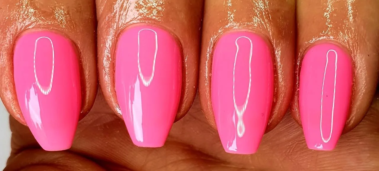 Гель-лак Bluesky Pink Fantasy Яскраво-рожевий DENCE Nail DC50 UV LED Soak Off 10 мл, фото №3