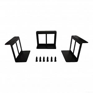 Подставка для ноутбука металлическая эргономичная консоль для ноутбука простая установка алюминий черный synthetic.ua - Фото 1