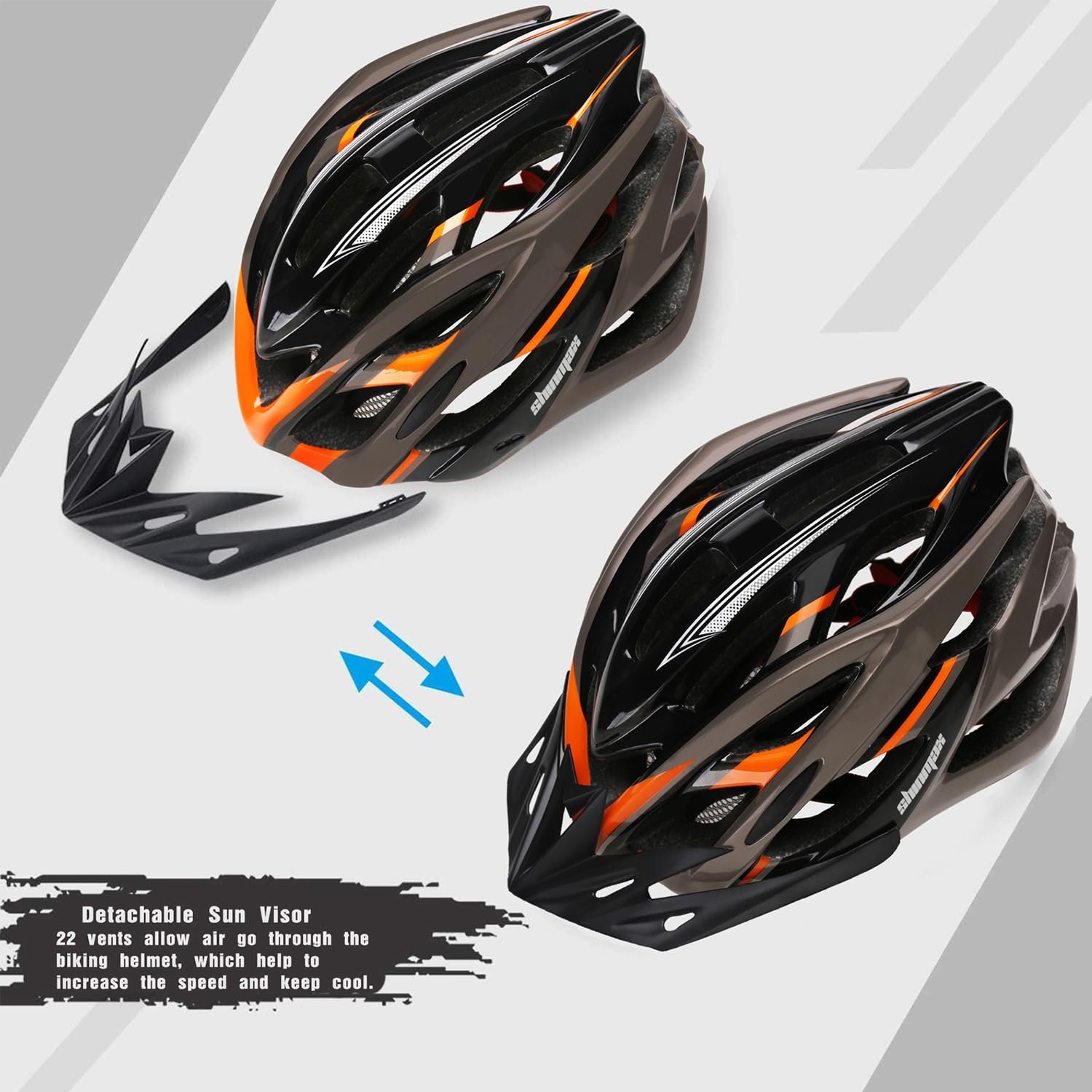 Велосипедний шолом Shinmax MTB 57-62 см, фото №7