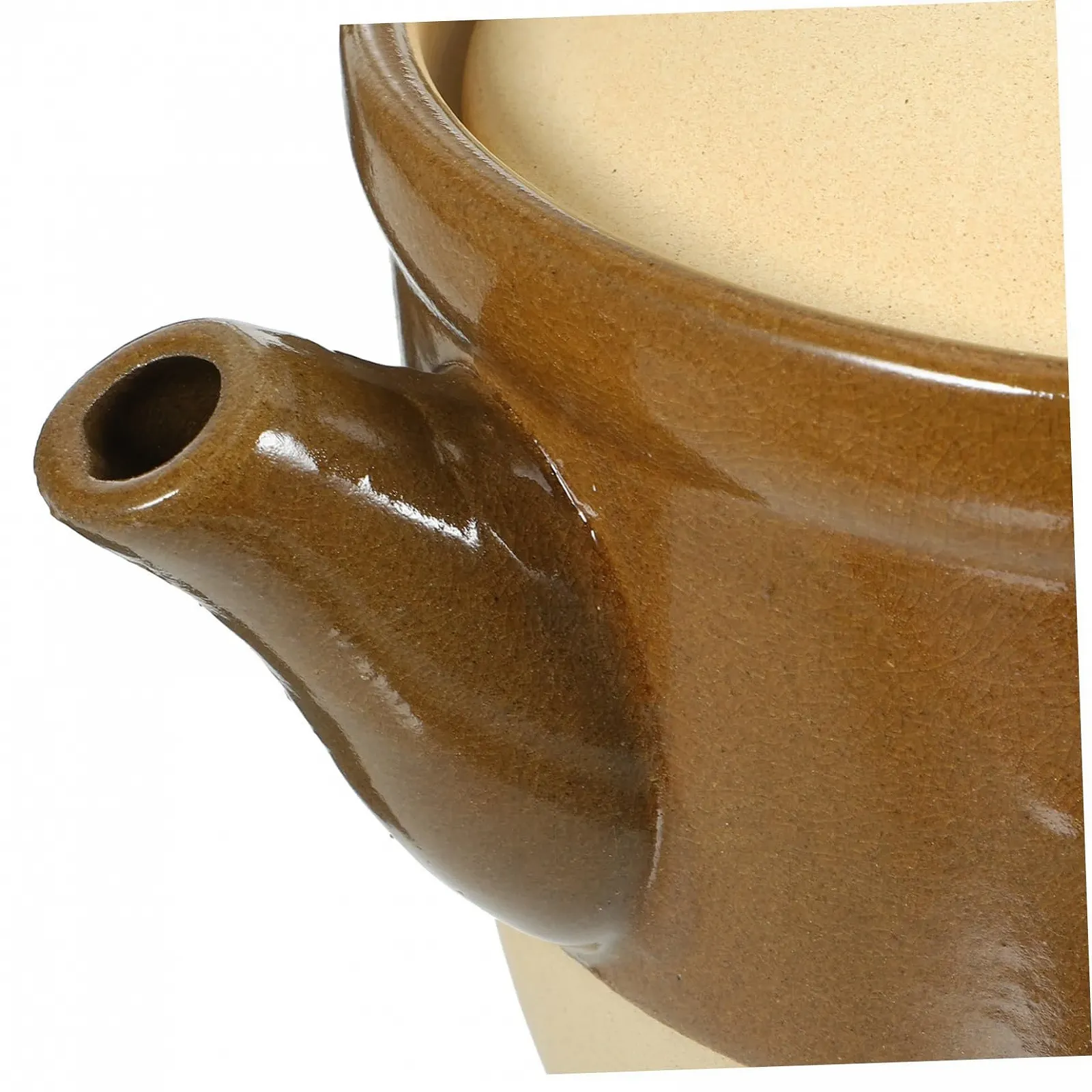 Ківш SOLUSTRE глиняний керамічний з кришкою, фото №5