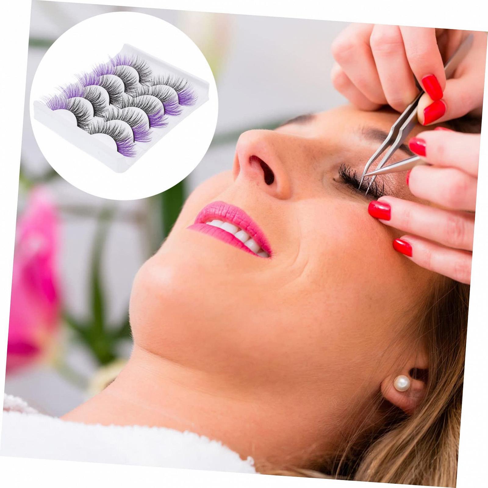 Штучні вії Angoily 25 Пурпурові, фото №3