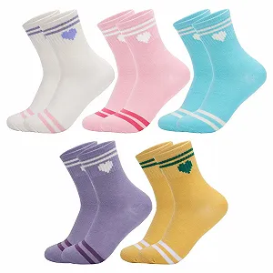 Тенісні шкарпетки Жіночі з сердечком 5 пар, Спортивні - Фото 1