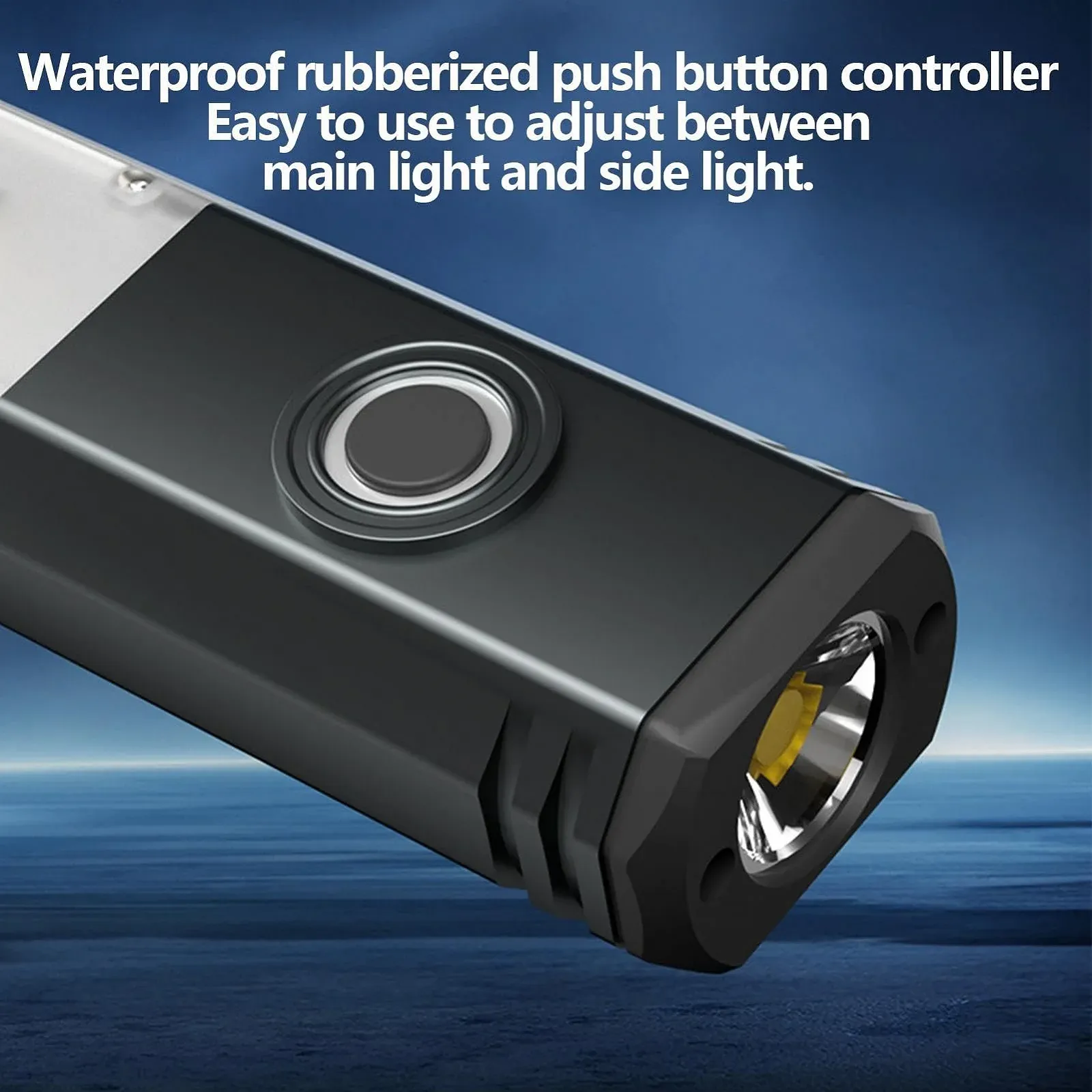 Ліхтарик Магнітний Малий LED Алюмінієвий з USB Зарядкою для Туризму, фото №3