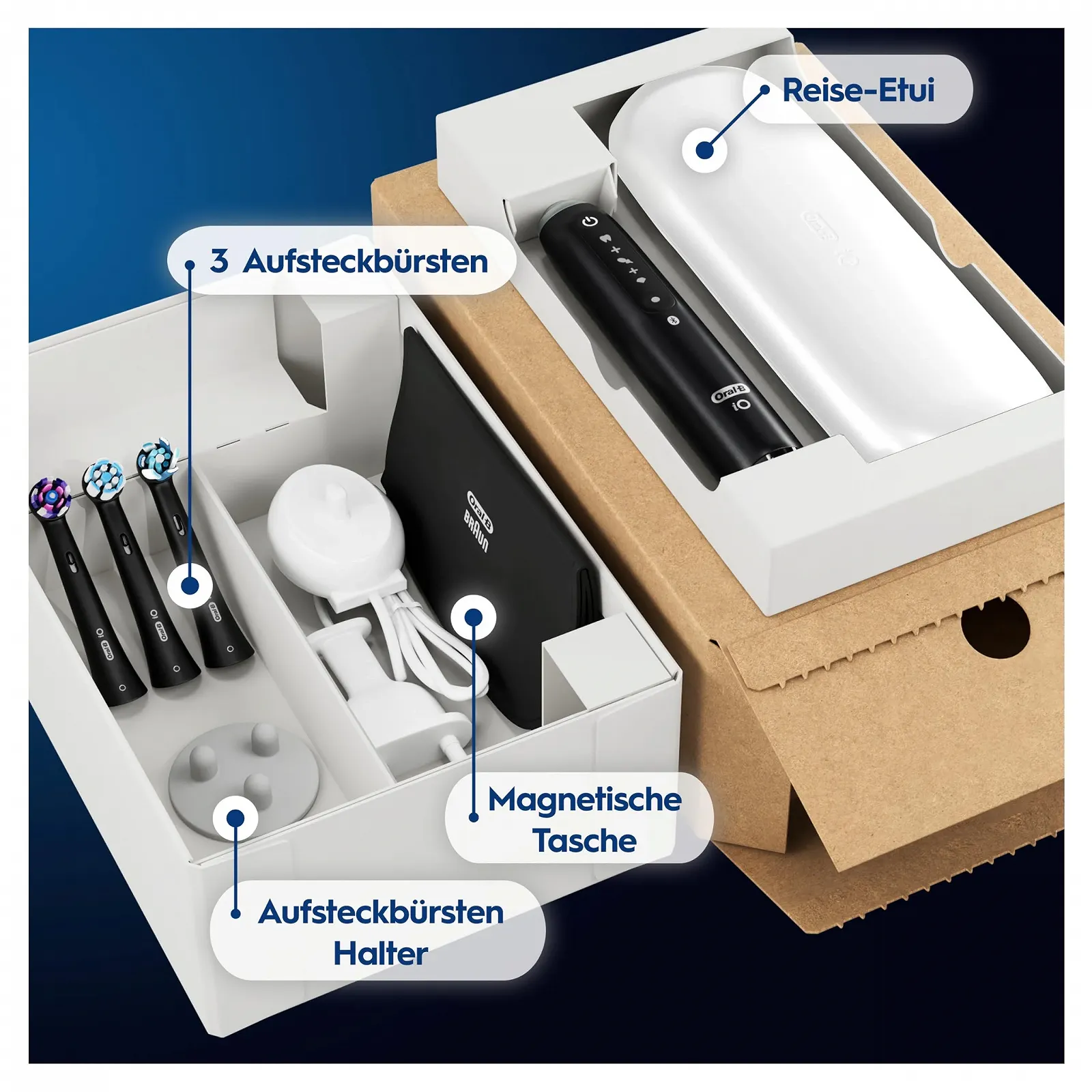 Электрическая зубная щетка Oral-B iO Series 5 Plus Edition Matt Black, фото №11