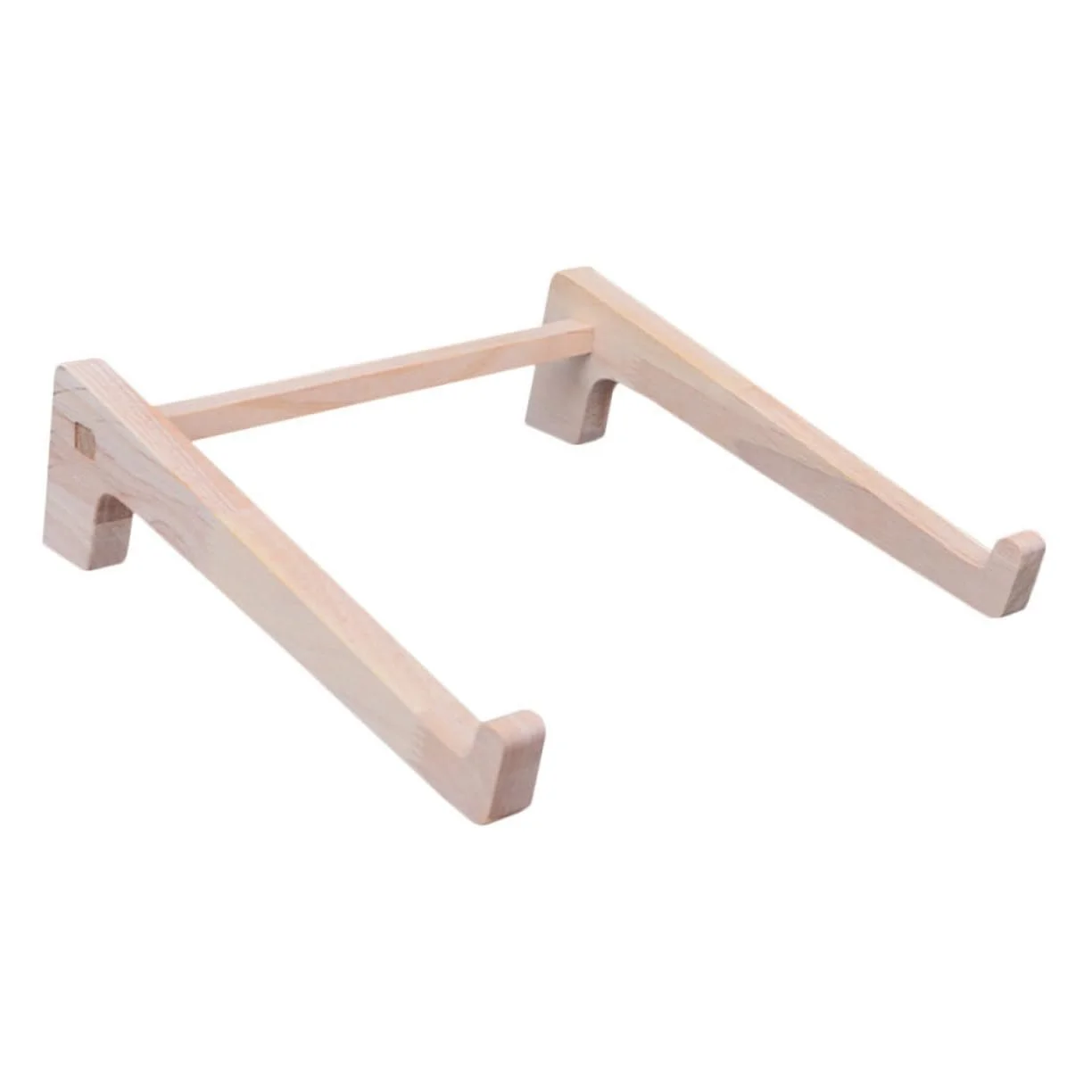 Підставка для ноутбука з масиву дерева, регульована, складана, для столу, компактна конструкція, підходить для ноутбуків, планшетів та книг, міцна, фото №1