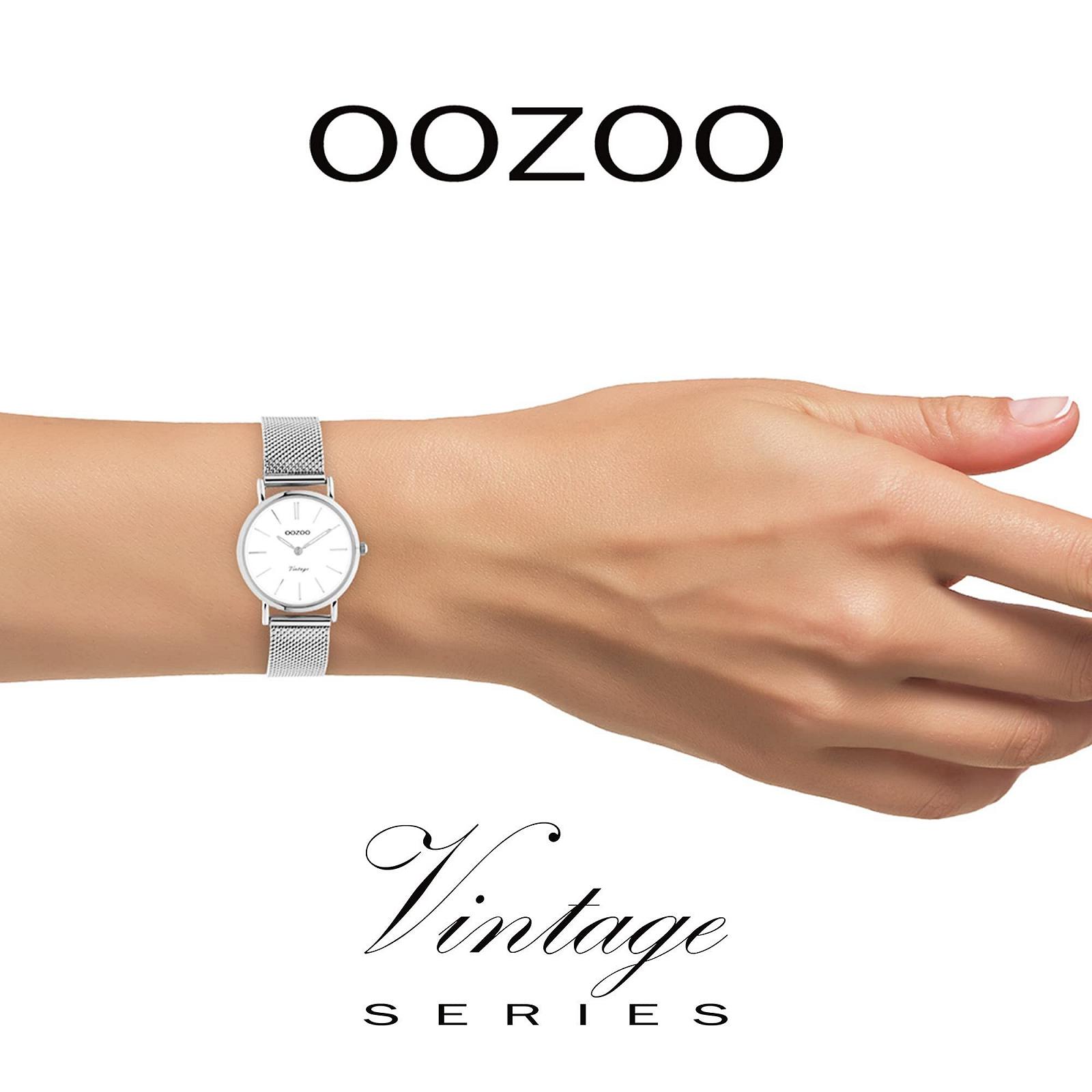 Часы Oozoo Vintage женские с сетчатым ремешком 14 мм, аналоговые, круглые, фото №2