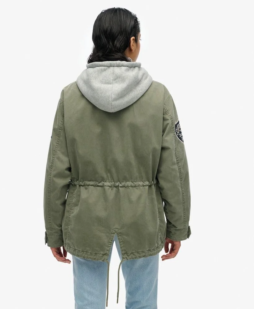 Жакет Superdry у стилі мілітарі з капюшоном та вишивкою, фото №5 Жакет Superdry у стилі мілітарі з капюшоном та вишивкою, фото №5