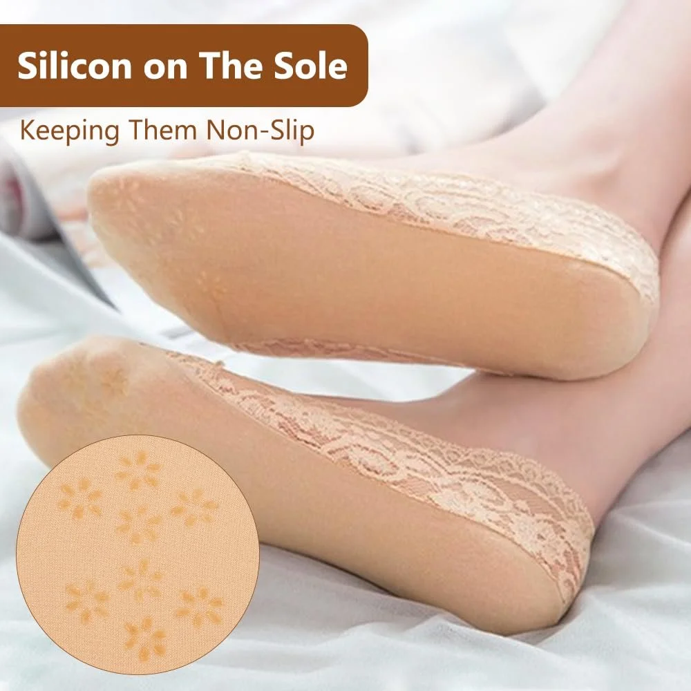 Шкарпетки-слідки Ballerina, 6 пар, дихаючі, мереживні, розмір 36-40, фото №3 Шкарпетки-слідки Ballerina, 6 пар, дихаючі, мереживні, розмір 36-40, фото №3