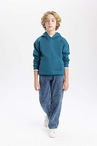 Толстовка з капюшоном DeFacto для хлопчиків synthetic.ua - Фото 1