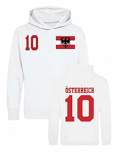 Купить Детское худи Austria Jersey для мальчиков и девочек - Персонализированное с собственным именем и номером - Фото 1 Детское худи Austria Jersey для мальчиков и девочек - Персонализированное с собственным именем и номером - Фото 1